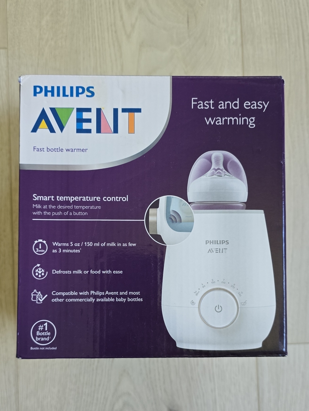 White Fast Bottle Warmer - Smart Temperature Control - Philips Avent